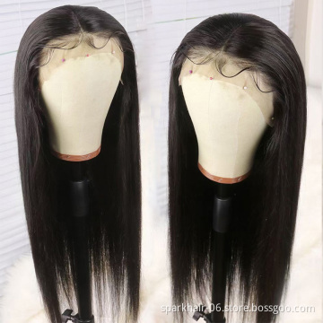 4X4 13X4 13X6 360 Hd Lace Frontal Wigs Brazilian Straight Human Hair Wigs 150% 180% 200% Human Hair Lace Wig For Black Woman